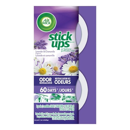 Air Wick 6233885825 Stick Ups Air Freshener, Lavender/Chamomile, 2-Pk. - Quantity 12
